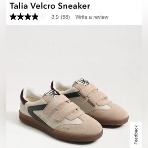 Sam Edelman Talia Velcro sneaker Beige and Green Women's Sneakers